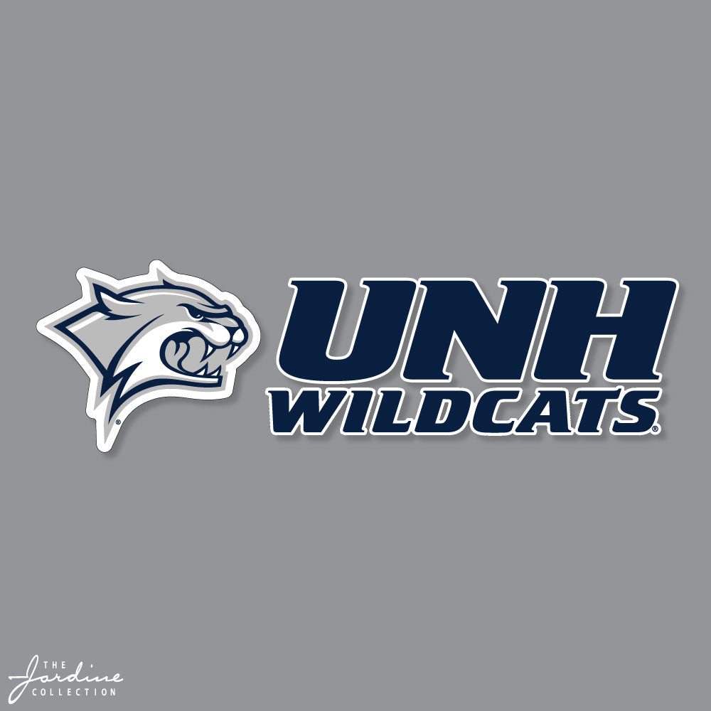 UNH Wildcats Rectangle Window Cling Decal