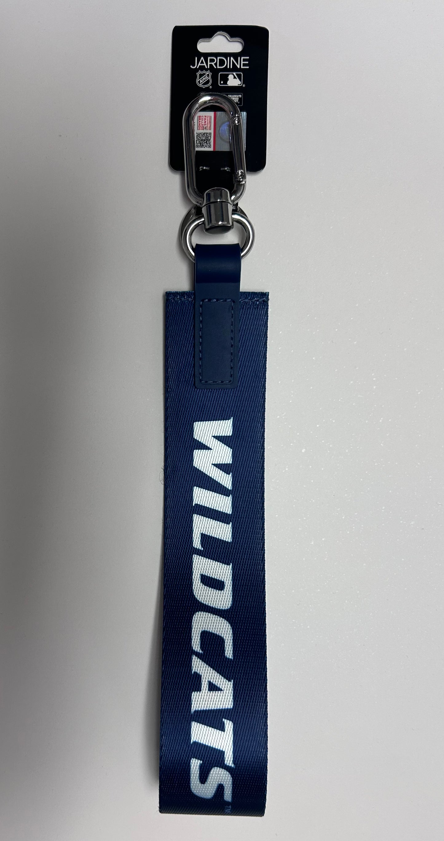 Oversized Wildcat Wristlet Key Chain W/ Carabiner