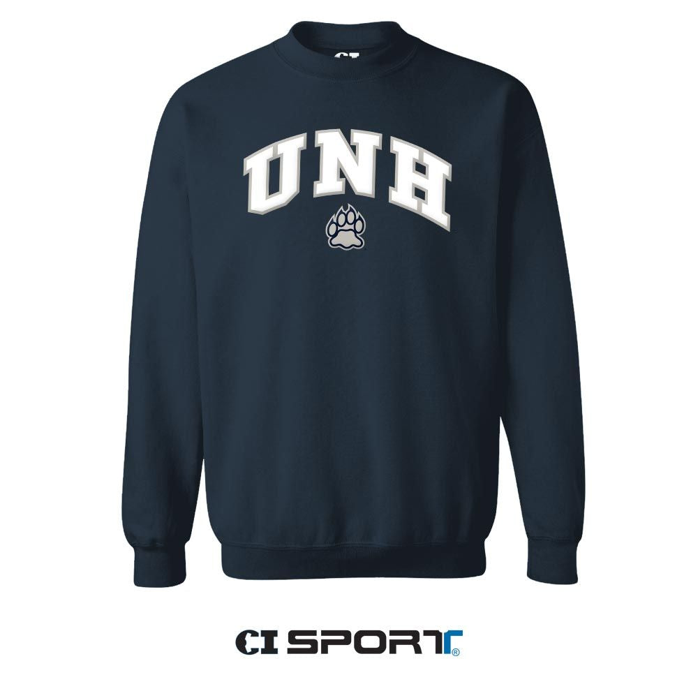 UNH Paw Embroider Crewneck