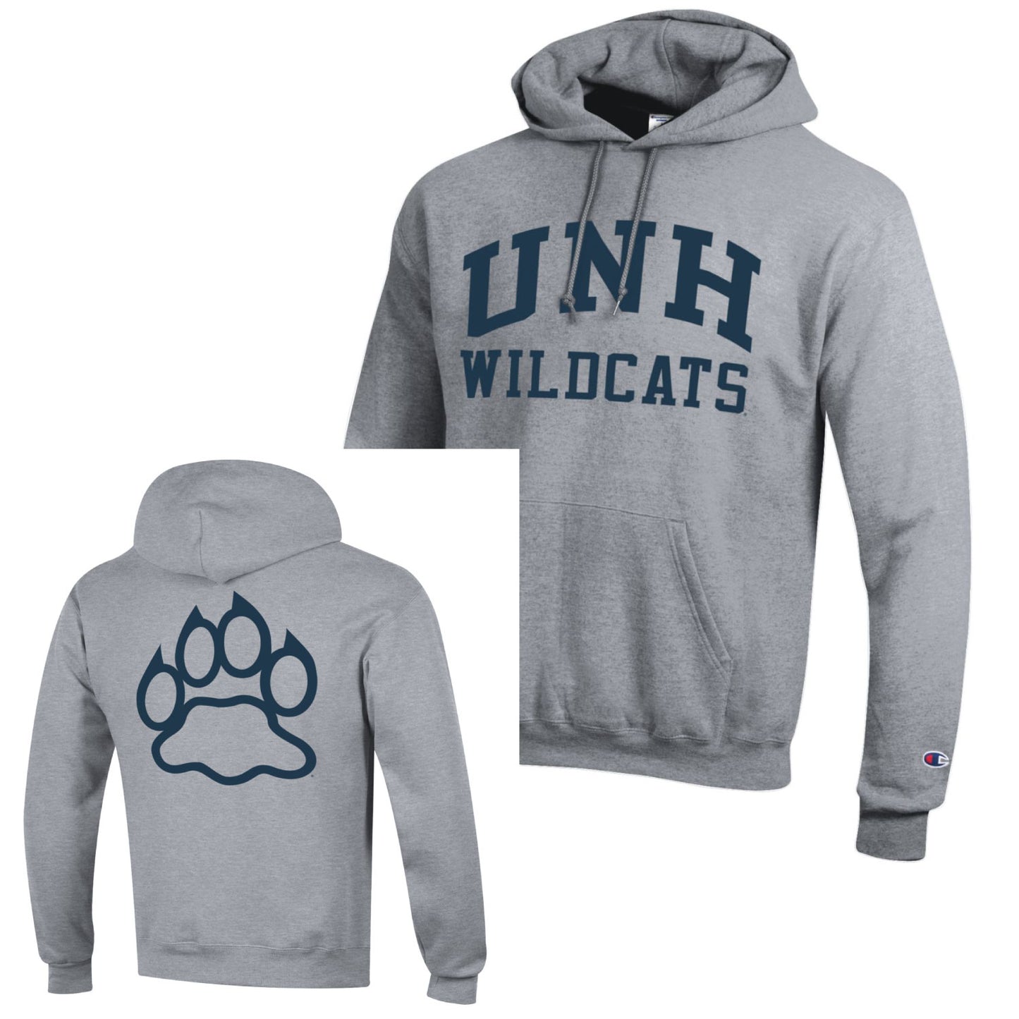 UNH Wildcats Hood W/Paw
