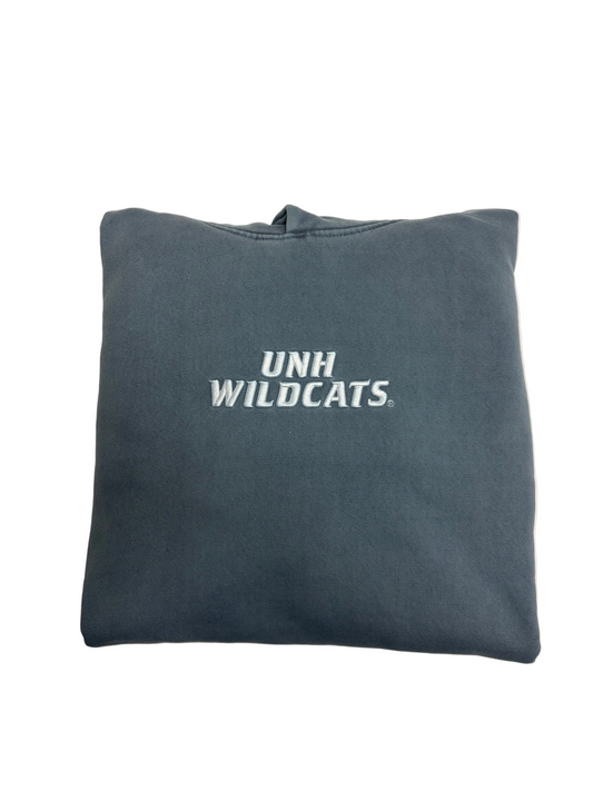 Vintage Wash Embroidered UNH Reverse Fleece Hood