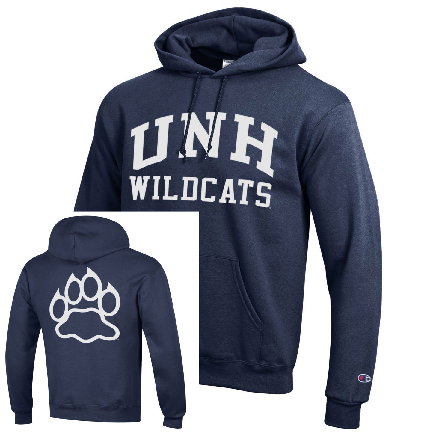 UNH Wildcats Hood W/Paw